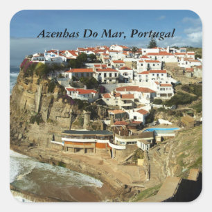 Adesivo Quadrado Azenhas Do Mar, Portugal,