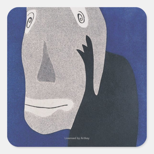 Adesivo Quadrado Azul (Frente)