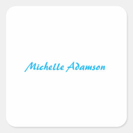 Adesivo Quadrado Azul-branco-azul-marinho-elegante-Na moda