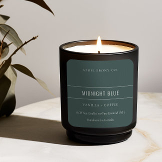 ADESIVO QUADRADO AZUL DE CINZA MODERNA MODERNA MÍNIMA ELEGANTE SIMP