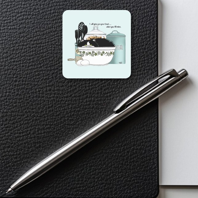 Adesivo Quadrado Azul de cozinha (Criador carregado)