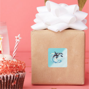 Adesivo Quadrado Azul e Branco Ocra Ocean Beach, Náutico