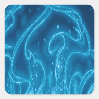 Adesivo Quadrado Azul elétrico