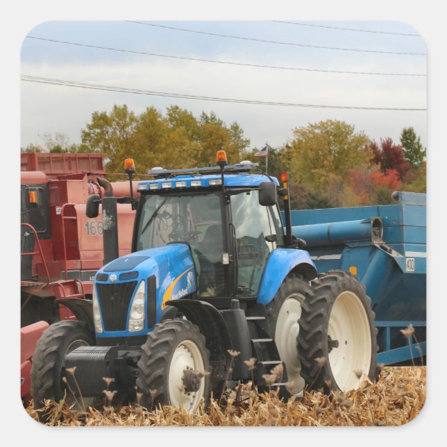 Adesivo Quadrado Azul Grande (Frente)