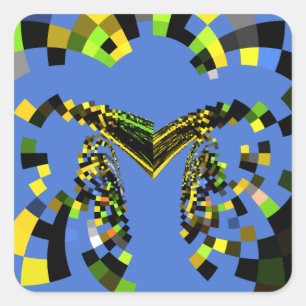 Adesivo Quadrado Azul M