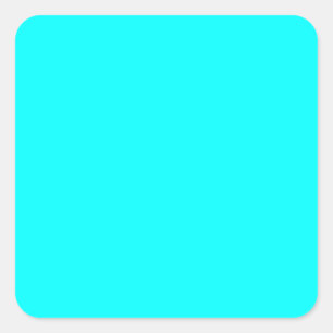 Adesivo Quadrado Azul neon