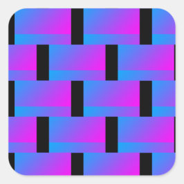 Adesivo Quadrado Azul rosa Legal 4Jojo