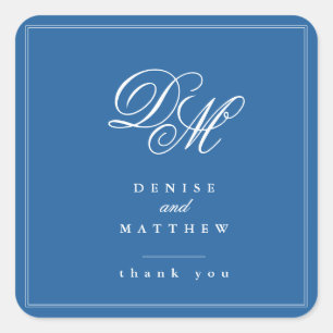 Adesivo Quadrado Azul Skydiver