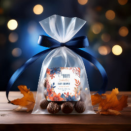 Adesivo Quadrado Azul | Terracotta Oh Boy Fall Chá de fraldas Flora