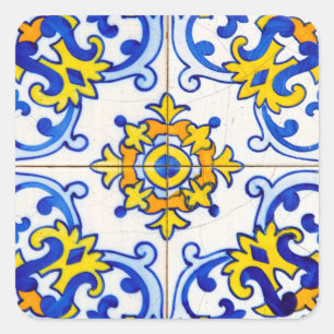 Adesivo Quadrado Azulejo da arte de Azulejo