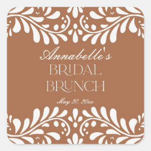 Adesivo Quadrado Azulejo de argila Talavera Spanish Fiesta Brunch N