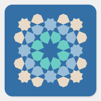 Adesivo Quadrado Azulejo de Tranquilidade Turquesa