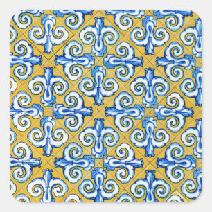 Adesivo Quadrado Azulejo do espanhol