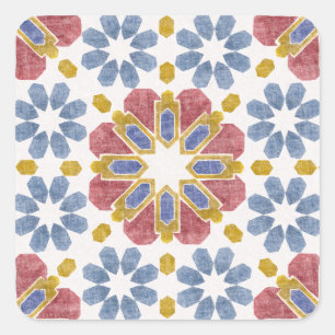 Adesivo Quadrado Azulejo marroquino