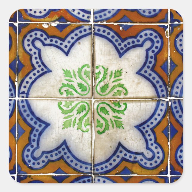 Adesivo Quadrado Azulejos (Frente)