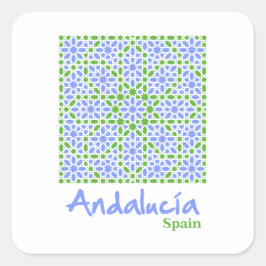 Adesivo Quadrado Azulejos Andaluzes 7