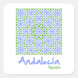 Adesivo Quadrado Azulejos Andaluzes 7