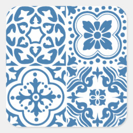 Adesivo Quadrado Azulejos azuis portugueses 2