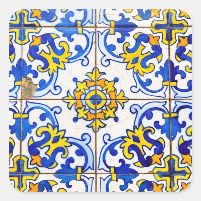 Adesivo Quadrado Azulejos Cerâmicos Azulejos (Frente)