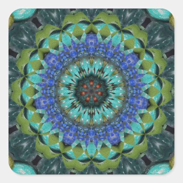 Adesivo Quadrado Azulejos Gemstone (Frente)