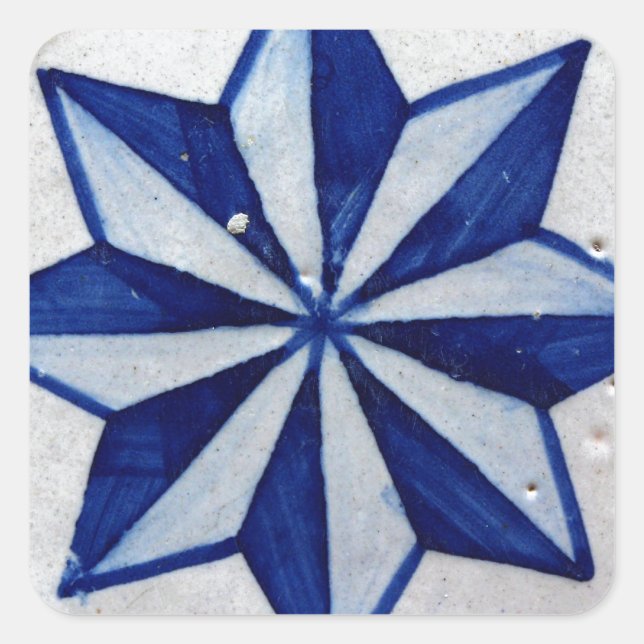 Adesivo Quadrado Azulejos, Portuguese Tiles (Frente)