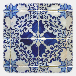 Adesivo Quadrado Azulejos, Portuguese Tiles