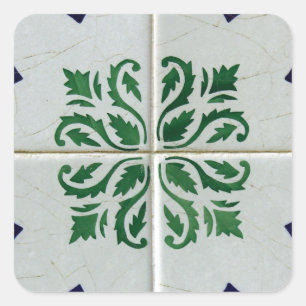 Adesivo Quadrado Azulejos, Portuguese Tiles