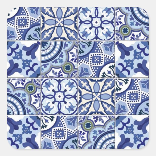 Adesivo Quadrado Azulejos Portugueses (Frente)