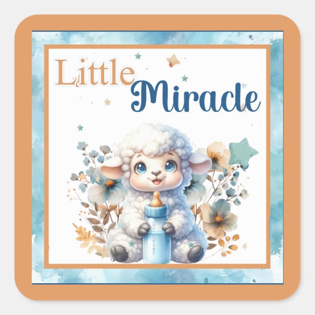 Adesivo Quadrado Baby Circus (Frente)