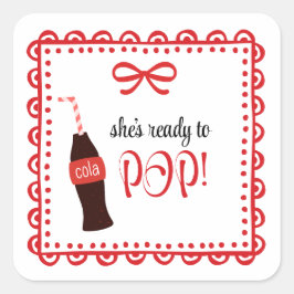 Adesivo Quadrado Baby Soda Ready to POP Sticker