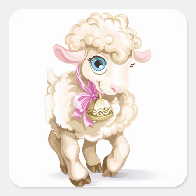 Adesivo Quadrado Baby Sticker (Frente)