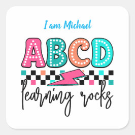 Adesivo Quadrado Back to School