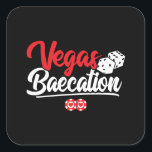 Adesivo Quadrado Baecação de Vegas - Férias de Casais - Balança<br><div class="desc">Se você e seu namorado estão planejando um final de semana romântico para ir para Las Vegas ou apenas umas casais divertidas para festas na pista de Las Vegas, esta design de Baecação de Vegas é perfeita para fotos e como uma lembrança para sempre se lembrar de sua viagem a...</div>