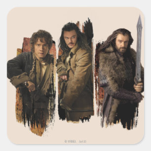 ADESIVO QUADRADO BAGGINS™, BARD BOWMAN™, & THORIN OAKENSHIELD™