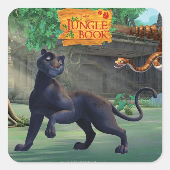 Adesivo Quadrado Bagheera 3 (Frente)
