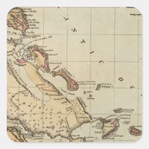 Adesivo Quadrado Bahamas