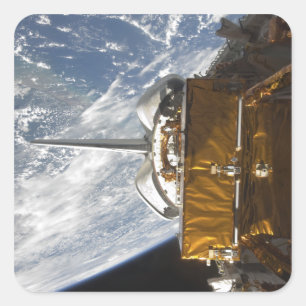 Adesivo Quadrado Baía da carga útil de Atlantis do vaivém espaci