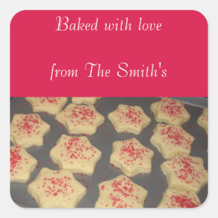 Adesivo Quadrado Baking de Natal