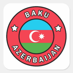 Adesivo Quadrado Baku Azerbaijan