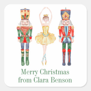 Adesivo Quadrado Balé Notebook de Aquarela Personalizado