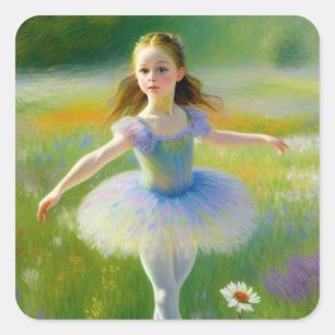 Adesivo Quadrado Ballerina