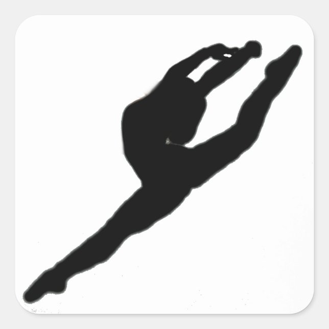 Adesivo Quadrado Ballerina Dancer Sticker (Frente)