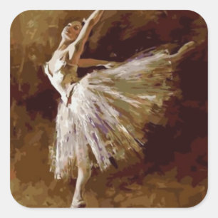 Adesivo Quadrado Ballet_Ballerina