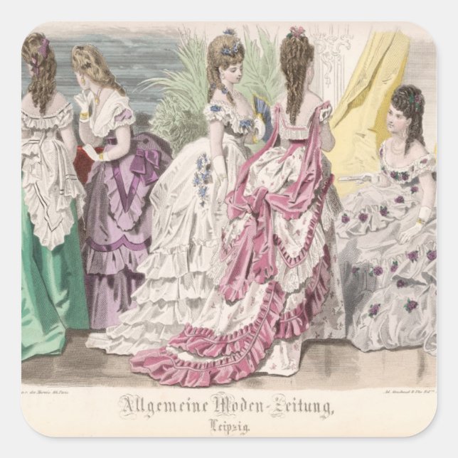 Adesivo Quadrado Ballgowns (Frente)