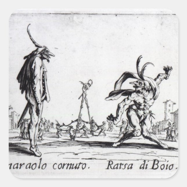 Adesivo Quadrado Balli de Sfessania, c.1622 (Frente)