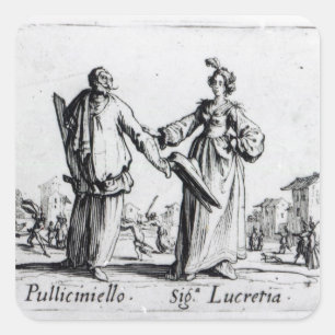Adesivo Quadrado Balli de Sfessania, c.1622 2