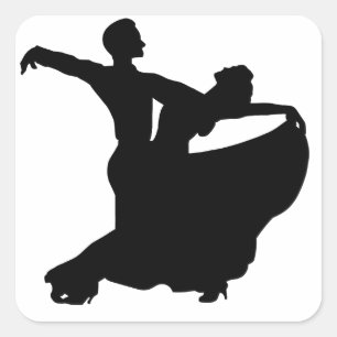 Adesivo Quadrado Ballroom Dancing
