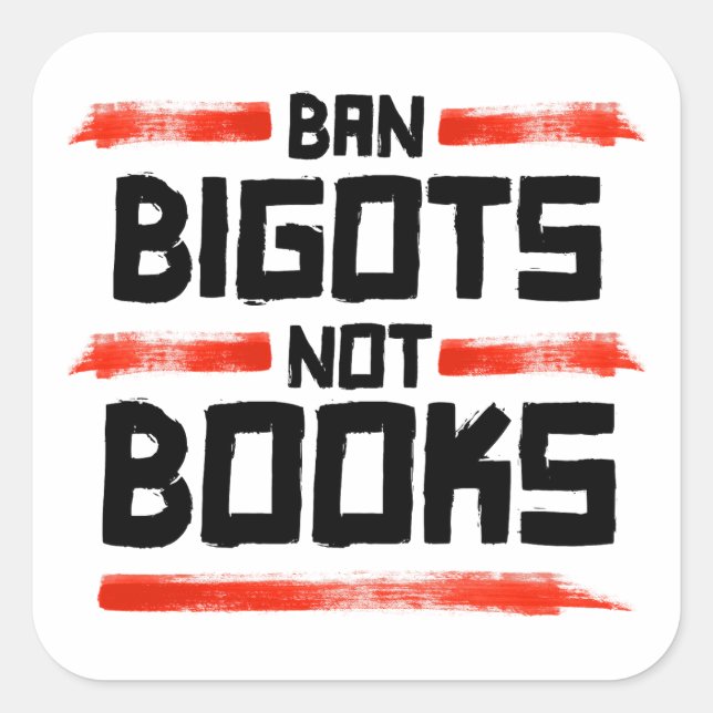 ADESIVO QUADRADO BAN BIGOTS NOT BOOKS (Frente)