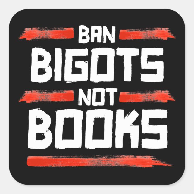 ADESIVO QUADRADO BAN BIGOTS NOT BOOKS (Frente)