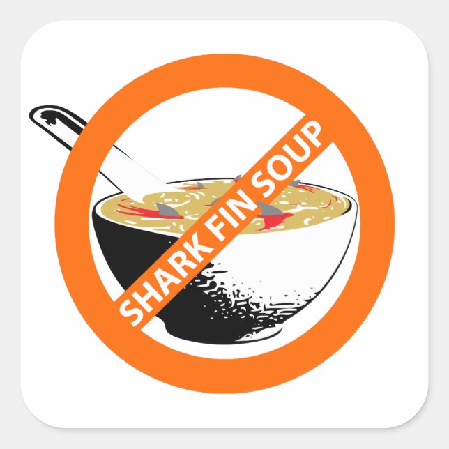 ADESIVO QUADRADO BAN SHARK FIN SOUP (Frente)